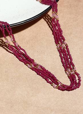 Pink Layered Necklace 3