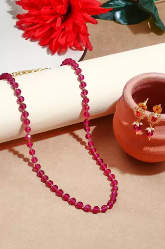 Pink Necklace Set