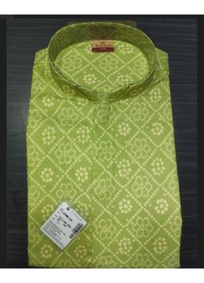 Mint Cotton Printed Men's Kurta 6