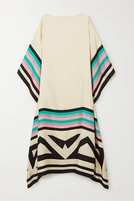 Casual Wear Calf Length Satin Silk Kaftan For Women 4