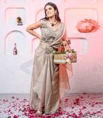 Gold organza golden jade mesmeria gown