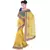 Designer Karachi Embroidery Yellow Supernet Saree Diwali Gift 264