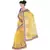 Designer Karachi Embroidery Yellow Supernet Saree Diwali Gift 264