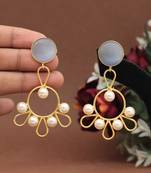 Gray color amrapali earrings