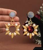 Gray color amrapali earrings