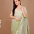 Forest Green Ombr Classic Sequin Patterned Saree With Unstitched Blouse 
