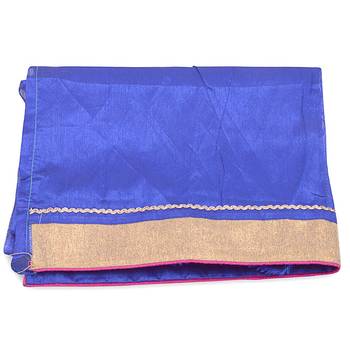 Allover Golden Karachi Lotus Design Supernet Saree Deepawali Special Gift 265 5