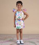 Multicolor cotton printed  co-ord set
