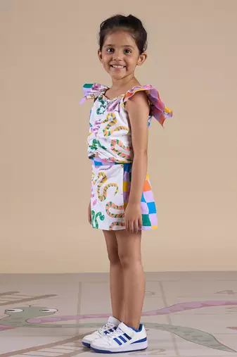 Multicolor cotton printed  co-ord set