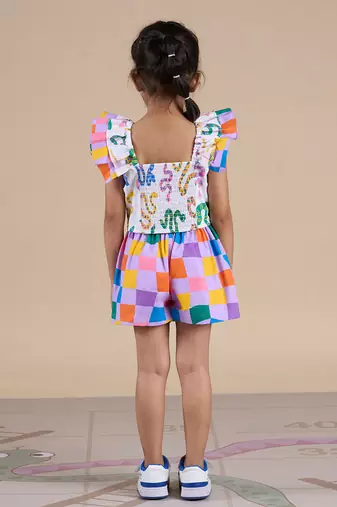 Multicolor cotton printed  co-ord set
