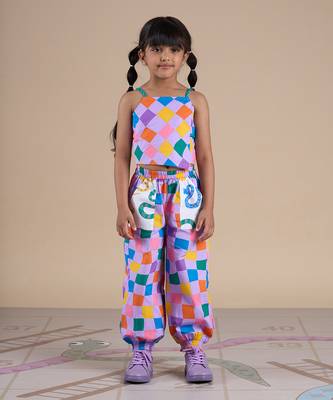 Multicolor cotton printed co-ord set 1