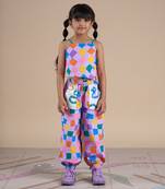 Multicolor cotton printed co-ord set