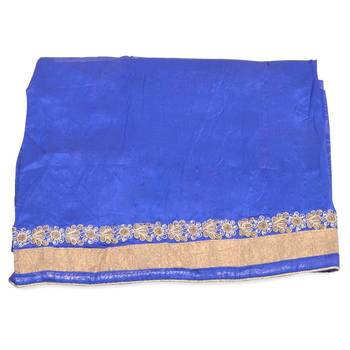Famous Karachi Embroidery Designer Supernet Saree Diwali Special Gift 267 5