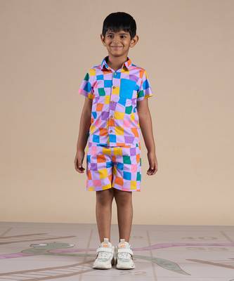 Multicolor cotton printed co-ord set 1