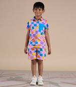 Multicolor cotton printed co-ord set