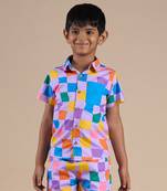 Multicolor cotton printed shirt