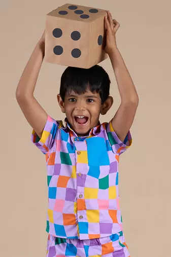Multicolor cotton printed shirt