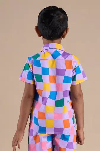 Multicolor cotton printed shirt
