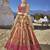 Latest copper colour banarasi jacquard silk traditional lehenga