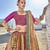 Latest copper colour banarasi jacquard silk traditional lehenga