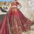 Latest wine colour banarasi jacquard silk traditional lehenga