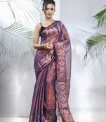Fabulous Copper Soft Tissue Saree 