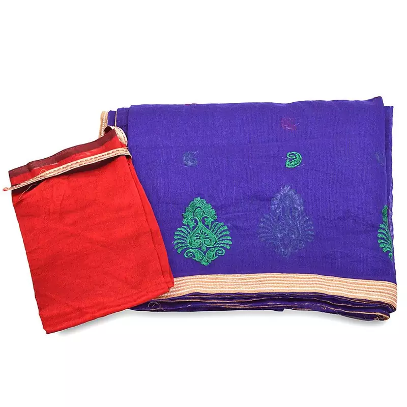 Zari Resham Embroidery Work Banarasi Supernet Sari Diwali Special Gift 280