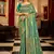 Green Kandini Silk bland golden border banarasi style saree with Blouse
