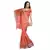 Fancy Kota Doria Pure Cotton Red Saree N Blouse Diwali Special Gift 106