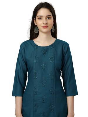 Fancy Designer Straight  Kurta for Women for casual and festive seasons 4