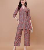 WILNERCROWN Designer  calf length ethnic set kurta, pant  set for women for casual and festive wear