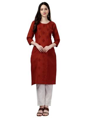 Fancy Designer Straight  Kurta for Women for casual and festive seasons 1
