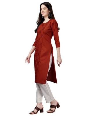 Fancy Designer Straight  Kurta for Women for casual and festive seasons 3
