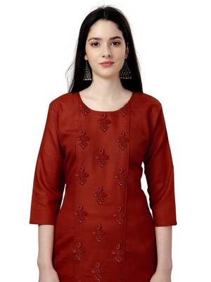 Fancy Designer Straight  Kurta for Women for casual and festive seasons 4