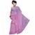 Fancy Pink Lehariya Designer Moss Crepe Pink Saree Diwali Gift 184