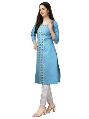 Fancy Designer Straight  Kurta for Women for casual and festive seasons 3