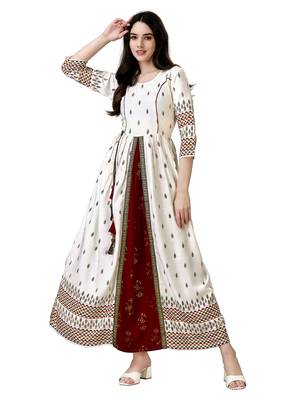 designer Trending Long Flared Anarkali Gown for womens for party and festive use 1