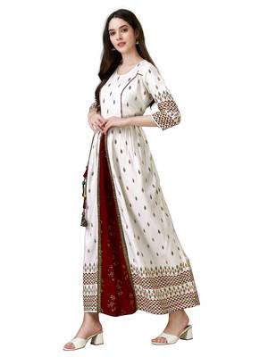 designer Trending Long Flared Anarkali Gown for womens for party and festive use 3