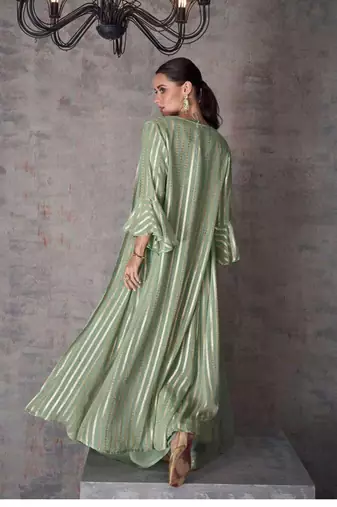 Mint Green Mehendi Palazzo Set for Women