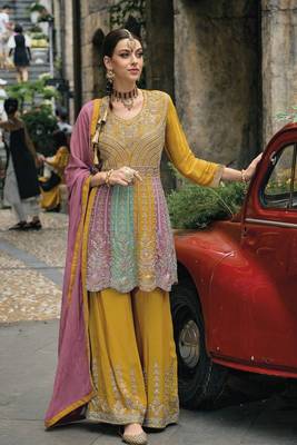 MULTI CHINON EMBROIDERY WORK SUIT 1
