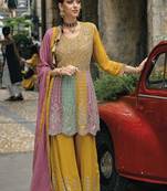 MULTI CHINON EMBROIDERY WORK SUIT