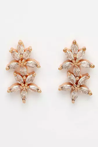 Women gold plated cz stone handcrafted jewellery set