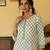 off white ethnic motifs rayon blend fancy kurta with palazzo set