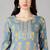 grey ethnic motifs pure cotton fancy kurta with trouser set