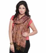 Multi-Color Paisley Design Reversible Silk Stole Diwali Special Gift 168