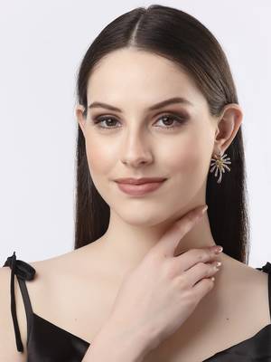 Women silver-plated drop earrings 2