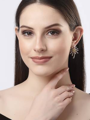 Women silver-plated drop earrings 3