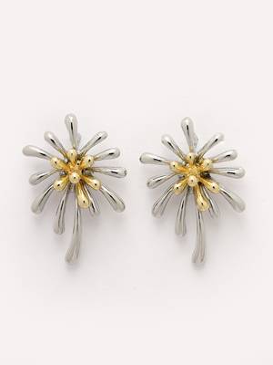 Women silver-plated drop earrings 4