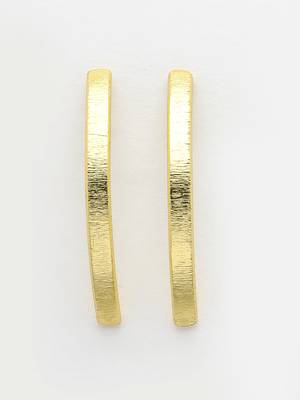 Women's gold-plated geometric shape drop earrings 5