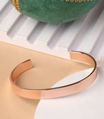 Men rose gold stainless steel cuff bracelet